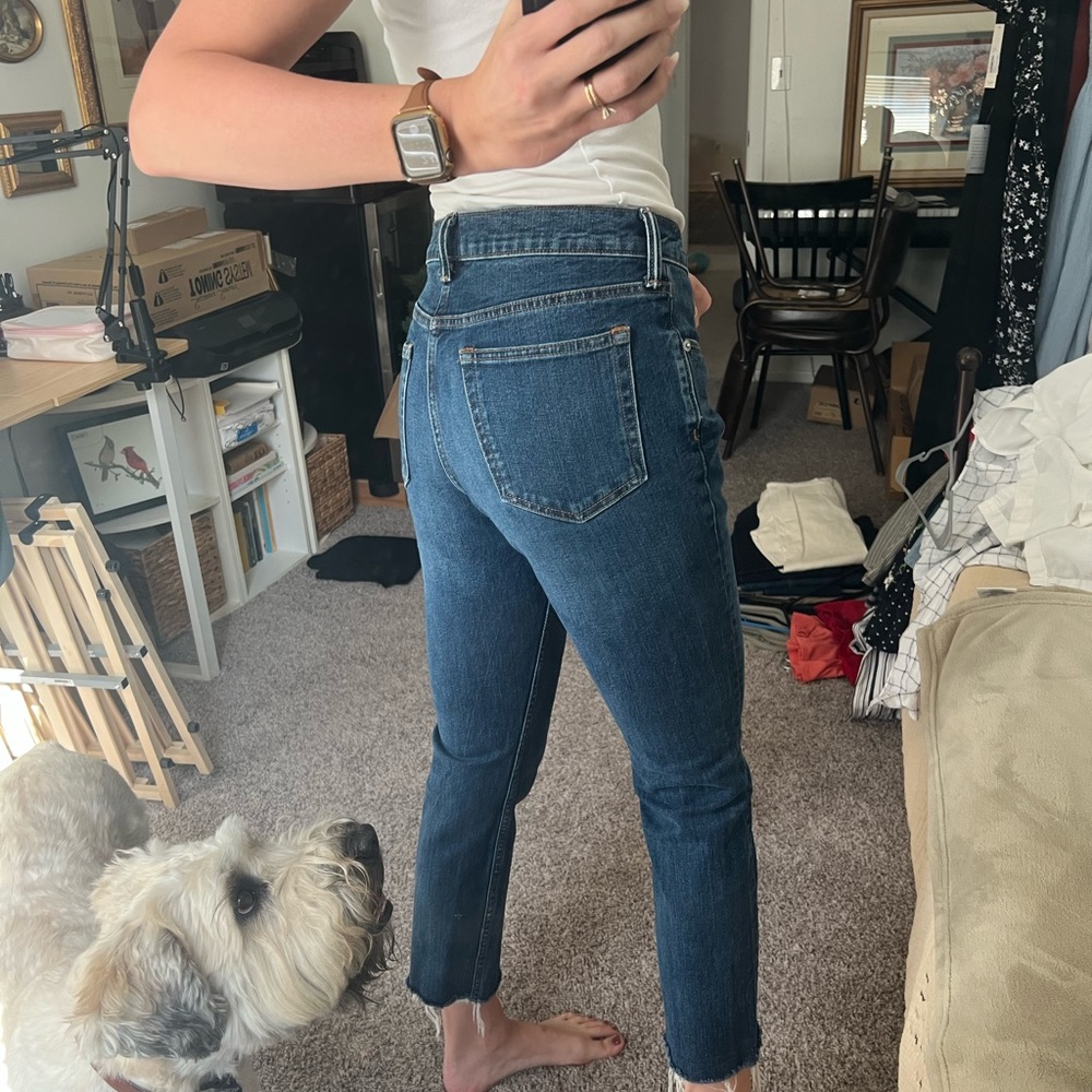 Everlane Dark Blue Ankle Jeans
